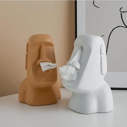 Moai Statue Tissue Holder