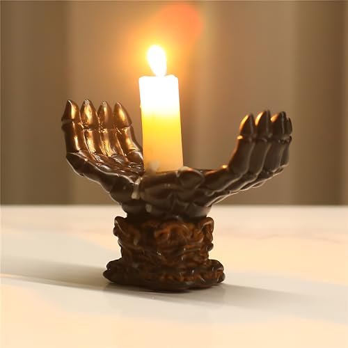 Palm Witch Hand Resin Candlestick