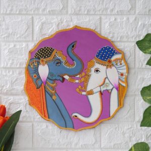 Peaceful Elephant Wooden Art Decor