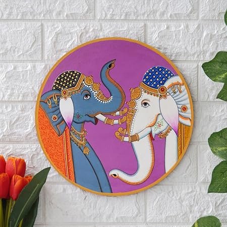 Trendy Elephant Harmony Wooden Art