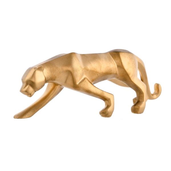 Graceful Panther Resin Sculpture