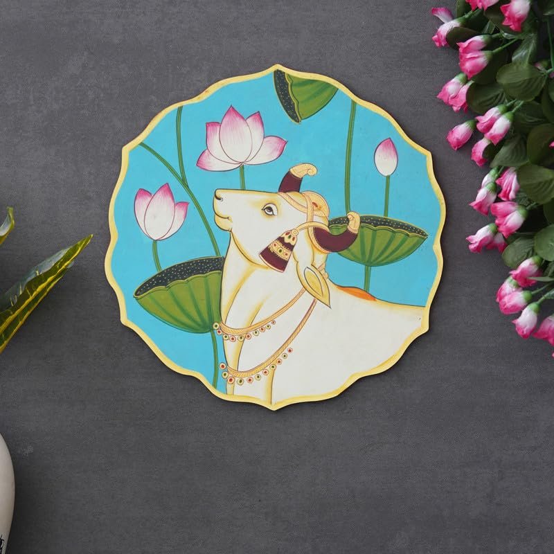 Handmade Pichwai Wooden Wall Art