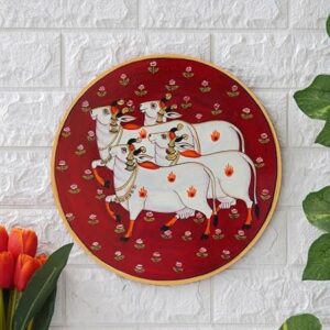 Handmade Pichwai Wooden Wall Art