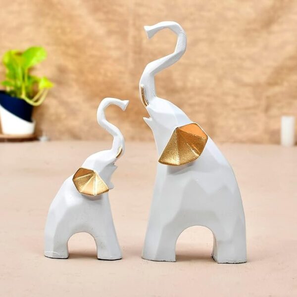 Elephant Family Antique Design Sculpture