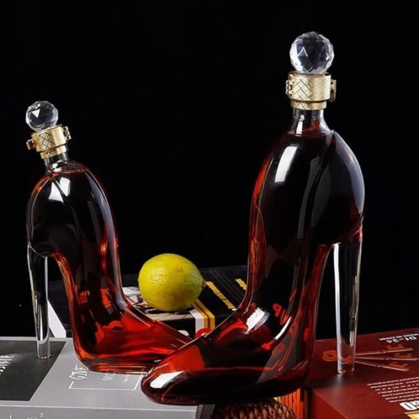 Sparkling High Heel Wine Bottle Decanter