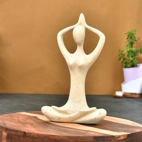 Modern Art Yoga Lady Namaste Position