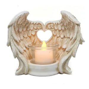 Resin Angel Wings Candle Holder