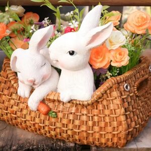 Cartoon Rabbit Resin Flower Pot