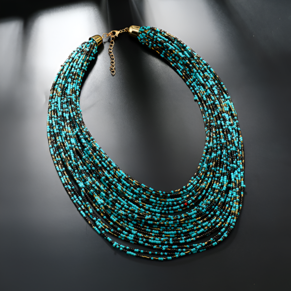 chunky collar multi-layer necklace