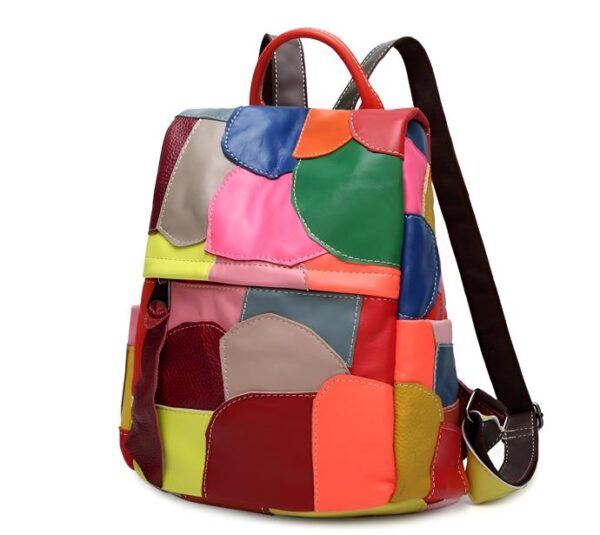 Leather Shoulder Bag - Stylish Large Capacity, Genuine Cowhide, Multi-Color Design, Versatile & Soft Handle - Image 3