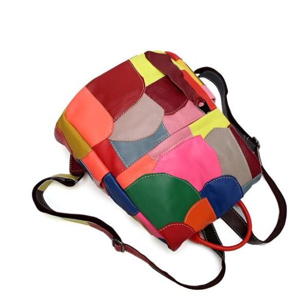 Leather Shoulder Bag - Stylish Large Capacity, Genuine Cowhide, Multi-Color Design, Versatile & Soft Handle - Image 4