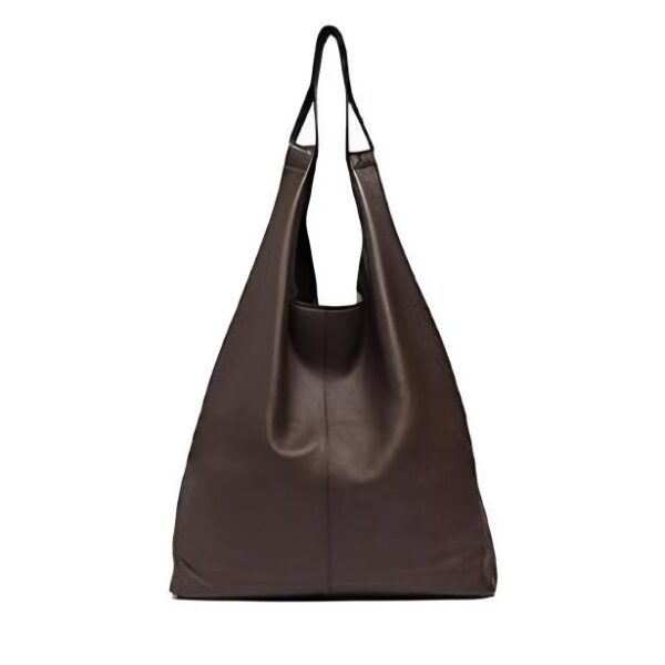 Hobo Shoulder Bag: Stylish Genuine Leather Bucket Tote - Spacious & Durable - Image 12