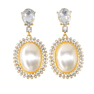 Pearl Crystal Earrings