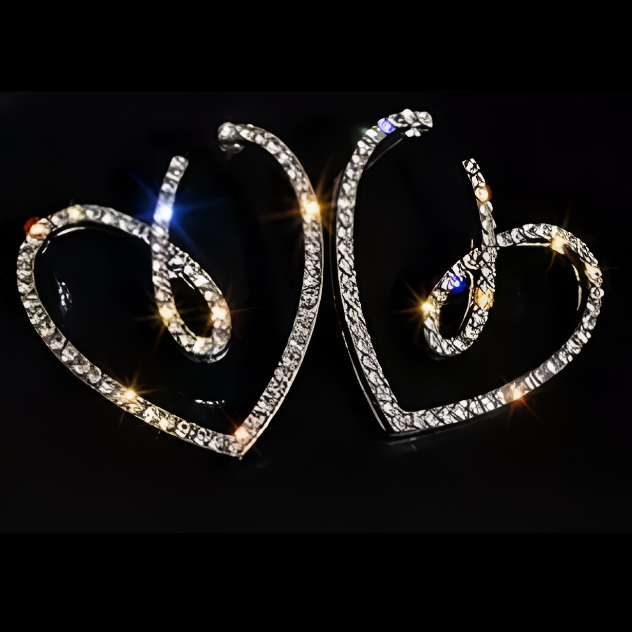 Heart Hoop Earrings