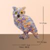 Modern Sculpture Creative Colorful Owl Resin Ornament - Trendy Animal Art Figurine for Home Decor - Image 6