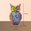 Modern Sculpture Creative Colorful Owl Resin Ornament - Trendy Animal Art Figurine for Home Decor - Image 7