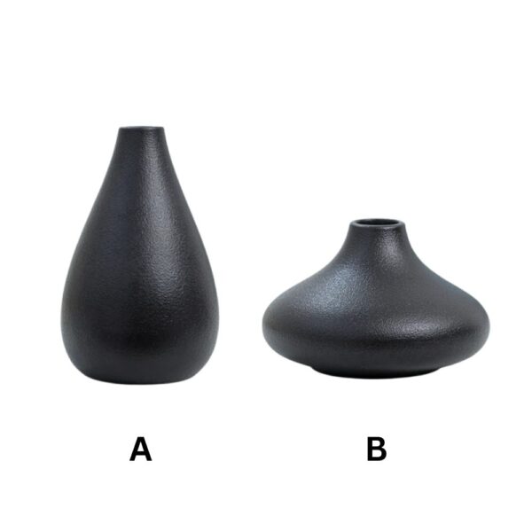 Black Ceramic Vase