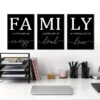 Family Quote Wall Poster - Canvas Quote Prints for Luxury Living Room Decor - Image 2