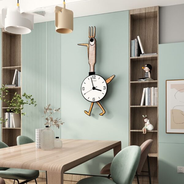 Children's Cartoon Wall Clock – Cute Decorative Wall Watch for Living Room & Bedroom - Image 2