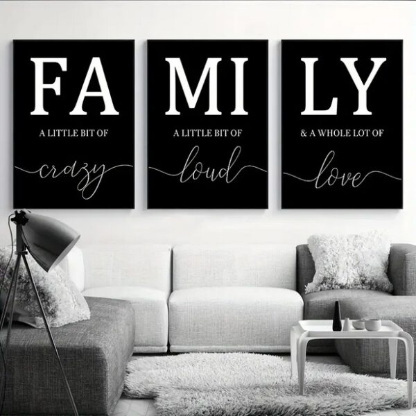 Family Quote Wall Poster - Canvas Quote Prints for Luxury Living Room Decor - Image 4