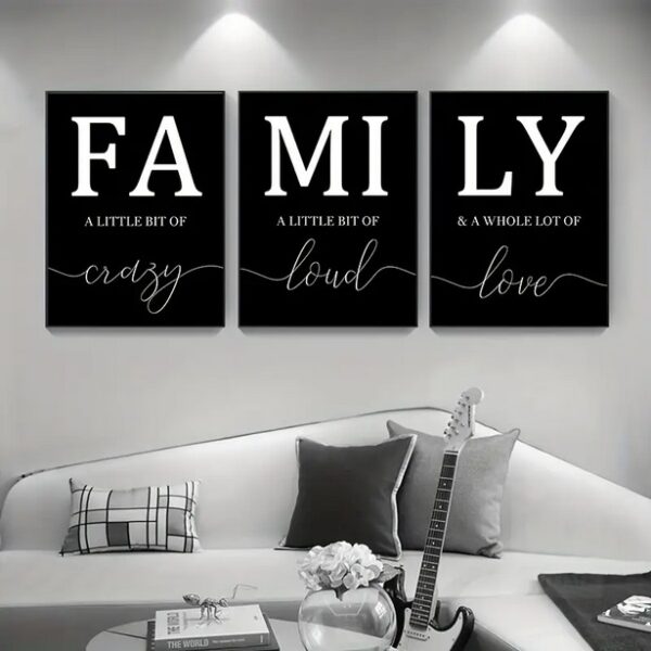 Family Quote Wall Poster - Canvas Quote Prints for Luxury Living Room Decor - Image 5