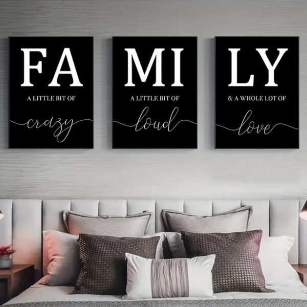 Family Quote Wall Poster - Canvas Quote Prints for Luxury Living Room Decor - Image 7