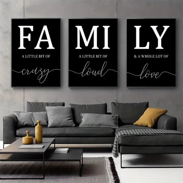 Family Quote Wall Poster - Canvas Quote Prints for Luxury Living Room Decor - Image 6