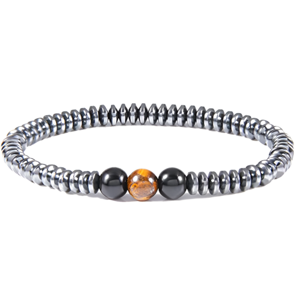 Tiger Eye Bracelet Set – Hematite, Yoga & Meditation - Image 6