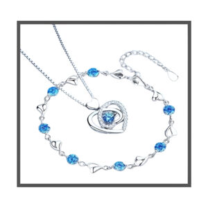 Sterling silver necklace bracelet set