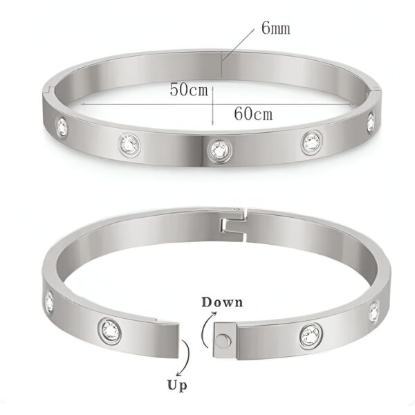 Love Dangles Bracelets Gold Set - Image 2