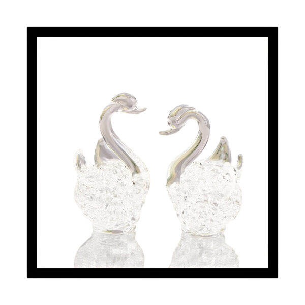 crystal swan figurines