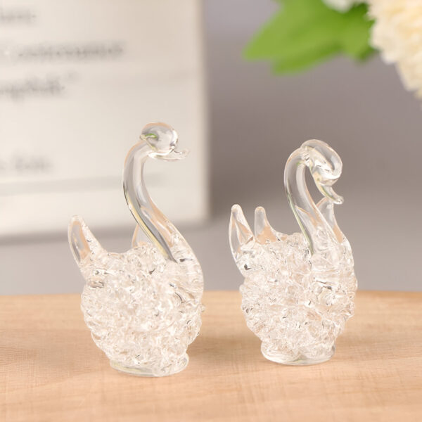 Crystal Swan Figurines Symbol of Love - Image 4