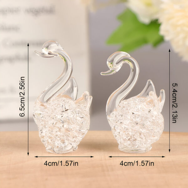 Crystal Swan Figurines Symbol of Love - Image 5