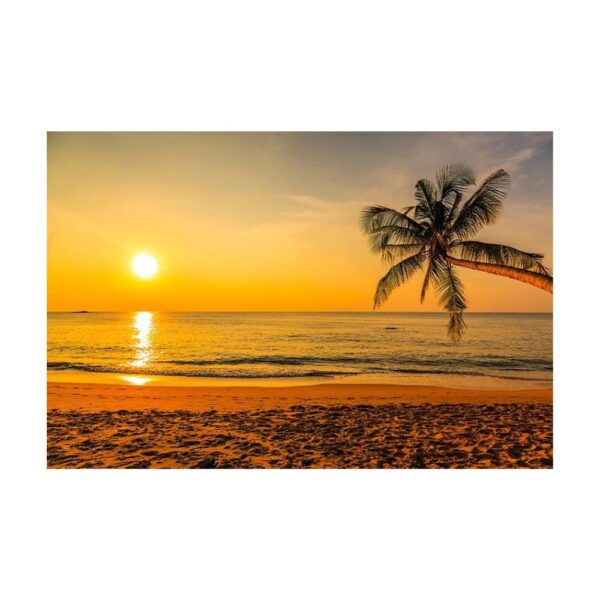 Beach Sunset Wall Art Canvas Print - Image 2