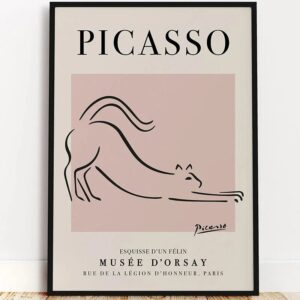 Picasso Wall Art Minimalist Canvas (Without Frame)