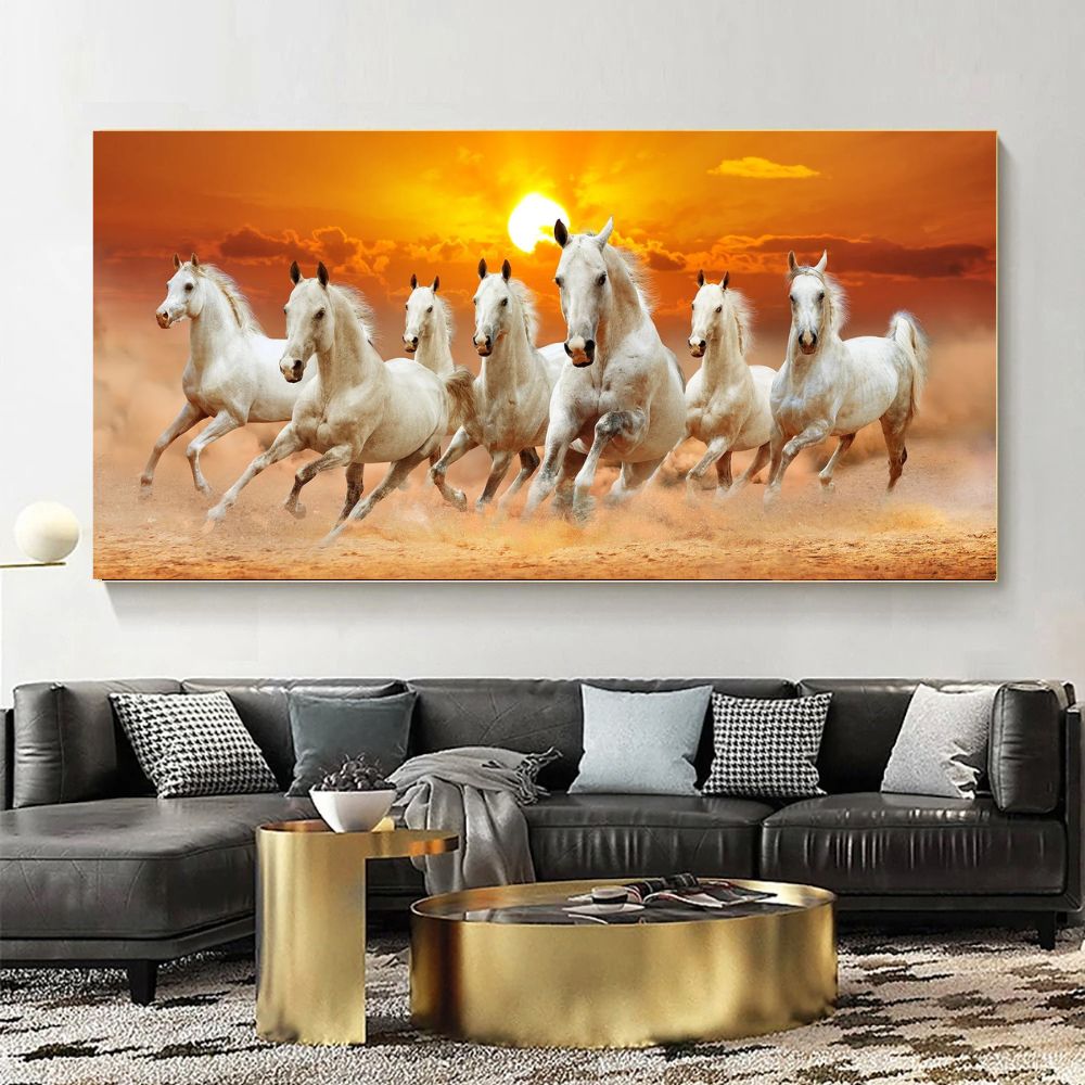 Running Horses Wall Art Canvas Decor - Image 4
