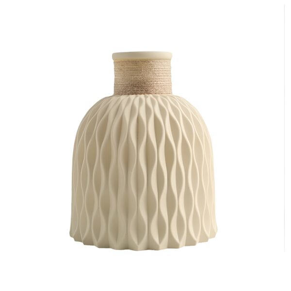 Ripple Texture Plastic Vase Decor - Image 3