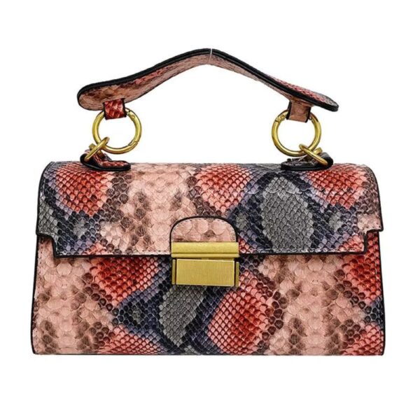 Trendy Snakeskin Crossbody Purse - Image 5