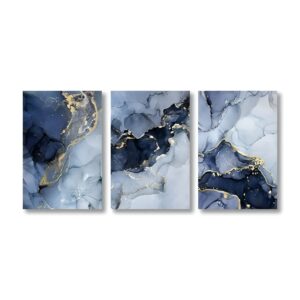 Blue Abstract Canvas Print Set (Without Frame)