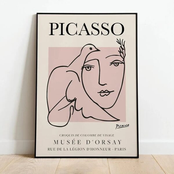 Picasso Wall Art Minimalist Canvas (Without Frame) - Image 4