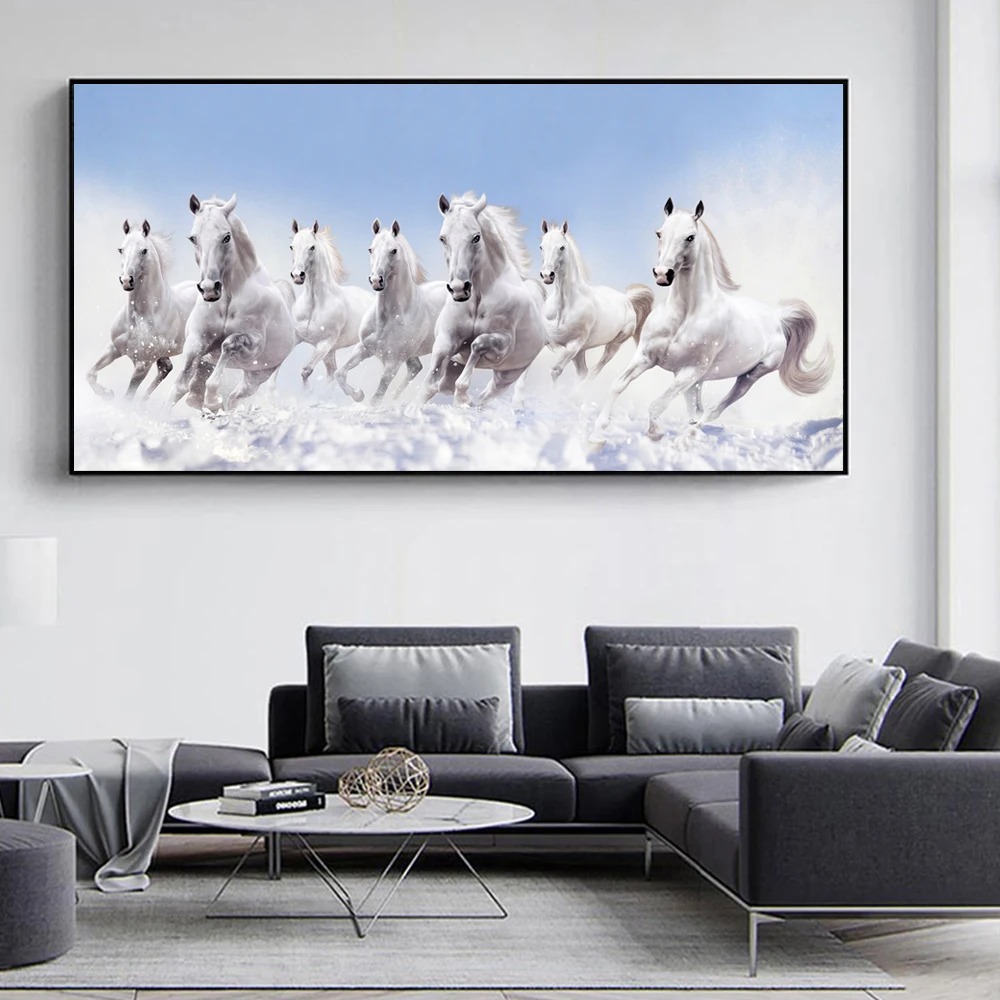 Running Horses Wall Art Canvas Decor - Image 6