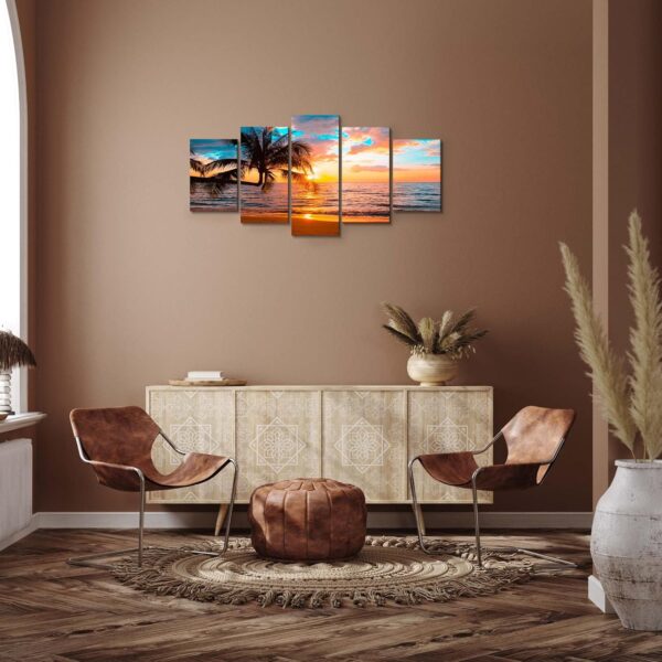 Abstract Beach Canvas Wall Art Decor Set - Image 4