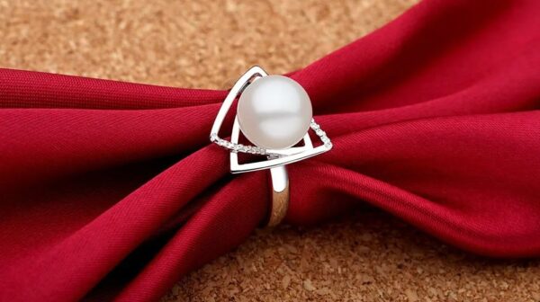Freshwater Pearl Ring Sterling Silver