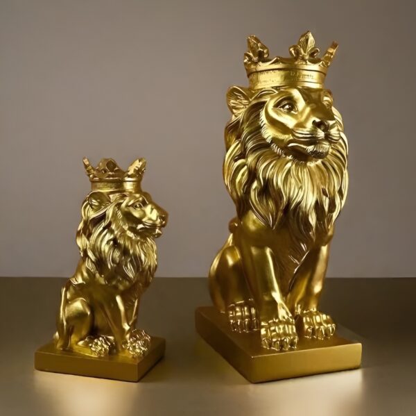 Crowned Lion King Statue - Image 6