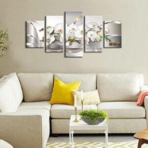 White Orchid Wall Art Set