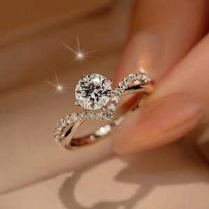 Classic Round Moissanite Ring