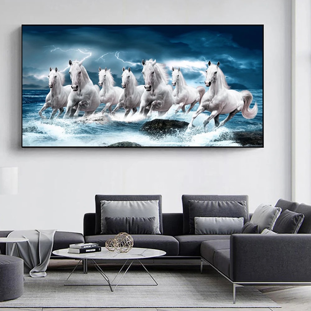 Running Horses Wall Art Canvas Decor - Image 8