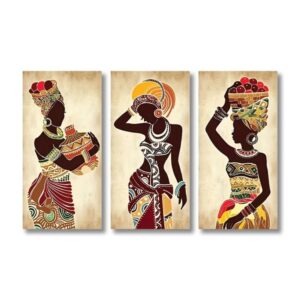 Ethnic African Woman Canvas Art