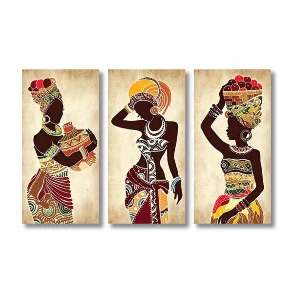 Ethnic African Woman Canvas Art