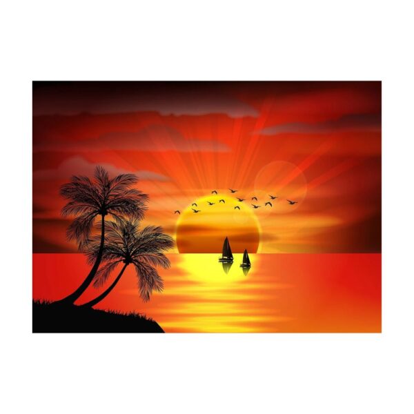 Beach Sunset Wall Art Canvas Print - Image 8